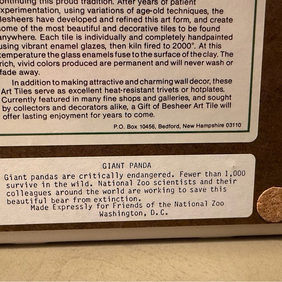 Panda Decorative Tile - Picture 5 of 9